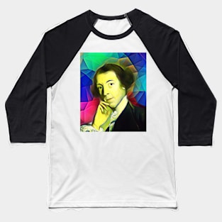 Horace Walpole Colourful Portrait | Horace Walpole Artwork 7 Baseball T-Shirt